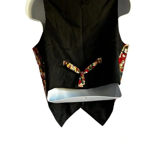 Festive Multicolor Cartoon Print Vest Christmas,Holiday Fashion - Picture 3 of 9